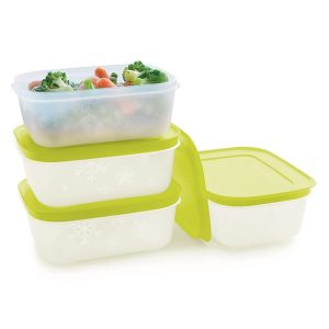 Tupperware® Freezer Mates® PLUS Small Shallow | 4-Piece Container Set