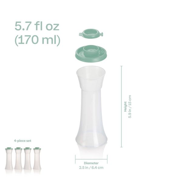 Hourglass Salt and Pepper Shakers | Large Set of 4 - Image 3