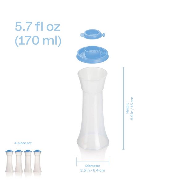 Hourglass Salt and Pepper Shakers | Large Set of 4 - Image 3